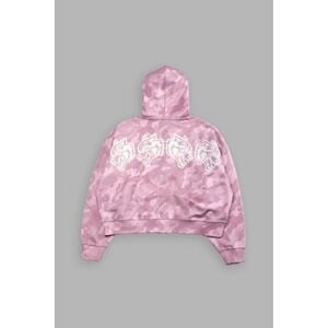 Darc Sport Von Dutch LEGACY VEX DOUBLE ZIP HOODIE IN BUBBLEGUM CAMO  Size Large